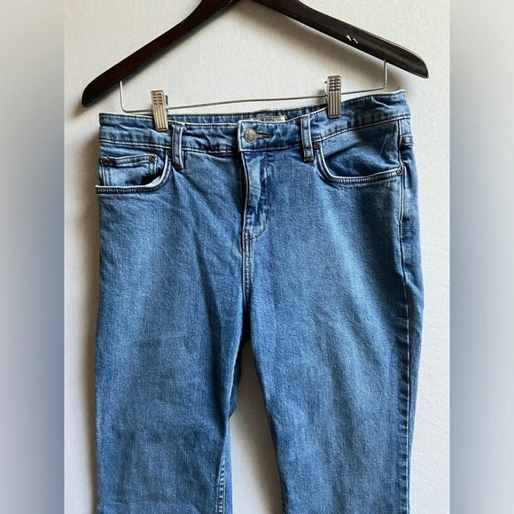 Free People mid rise cropped straight leg flare jeans Sz 30 - Picture 5 of 9